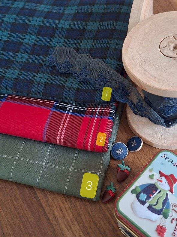 فاستونی چهارخونه هندی شماره  ۱