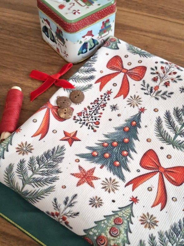 مخمل کبریتی طرح کریسمس