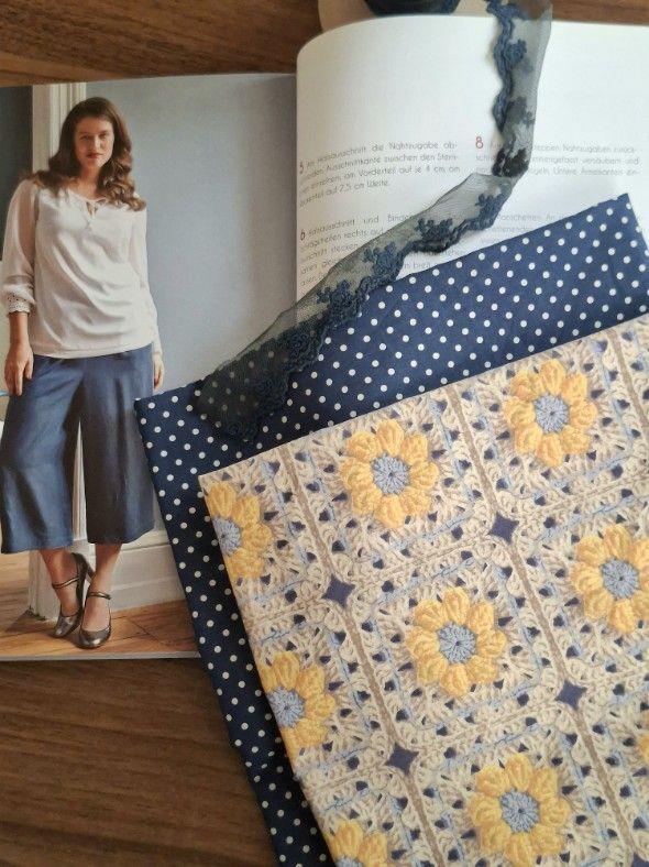 کتان خالدار سورمه ای